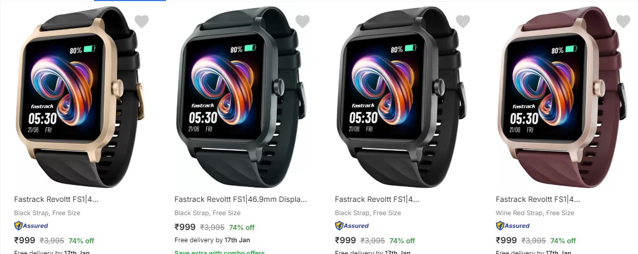 Fastrack Calling Smartwatch Starts @999.