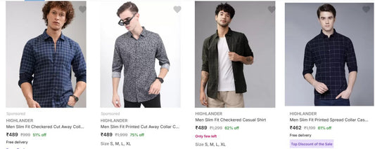 Highlander Casual Shirts Upto 75% Off