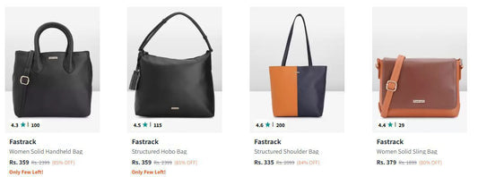 Myntra Loot : 80-85% Off On Fastrack Women's Handbags.