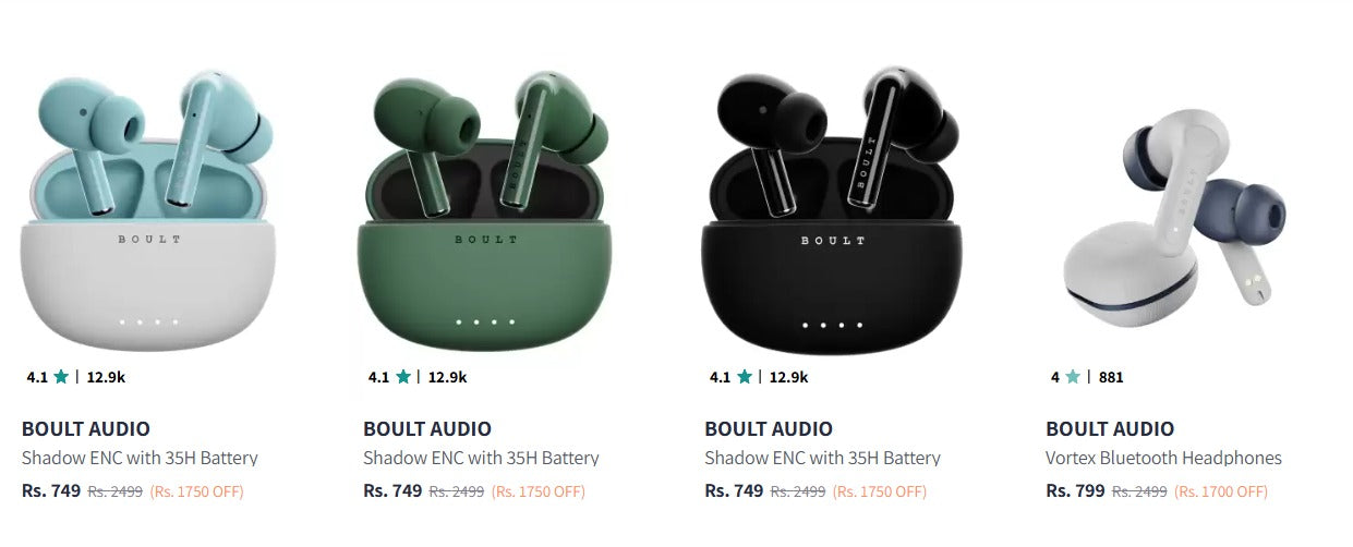 Myntra : Branded Earbuds Starts @749