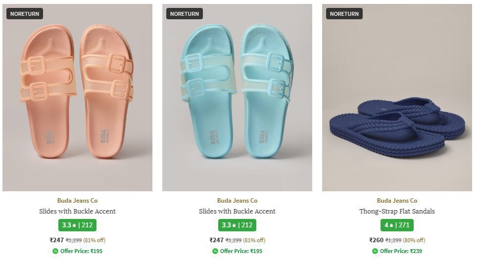 Buda Jeans Co Footwears Starts @247.