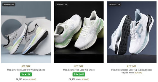 82% Off On Red Tape Shoes.