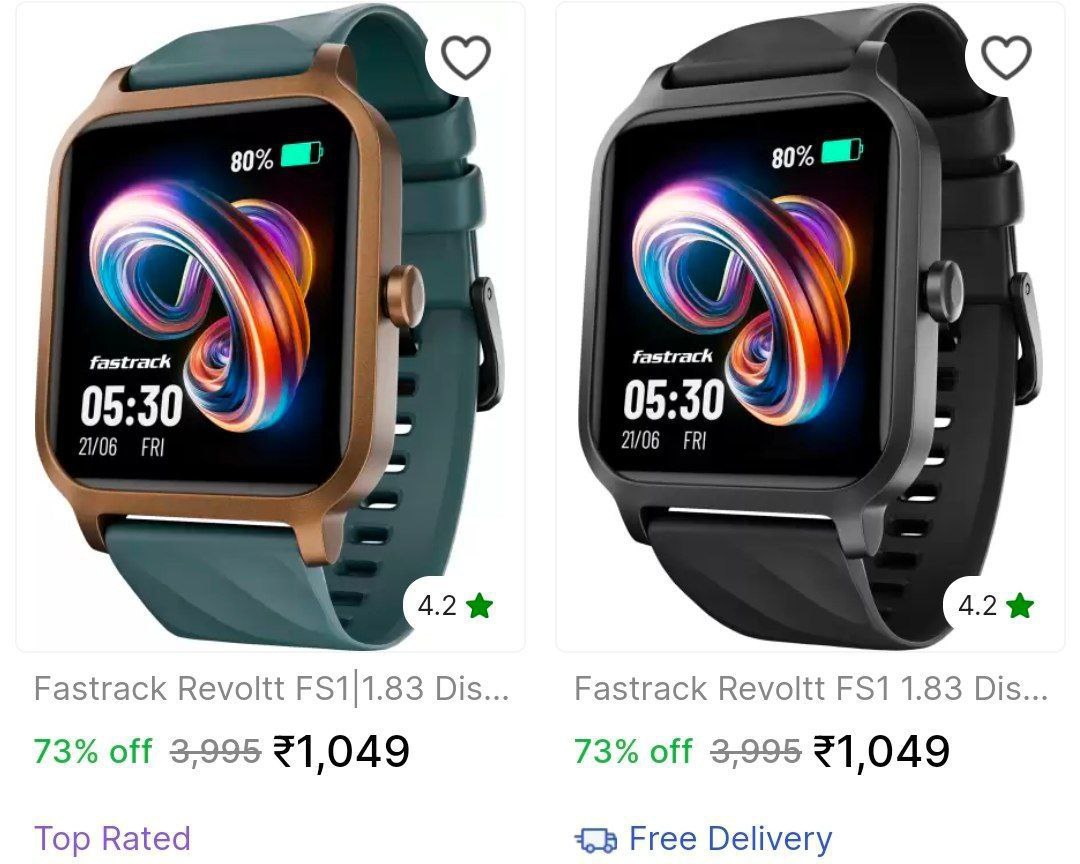 Fastrack Revoltt FS1 Smartwatch @1049 (09/11/2024)