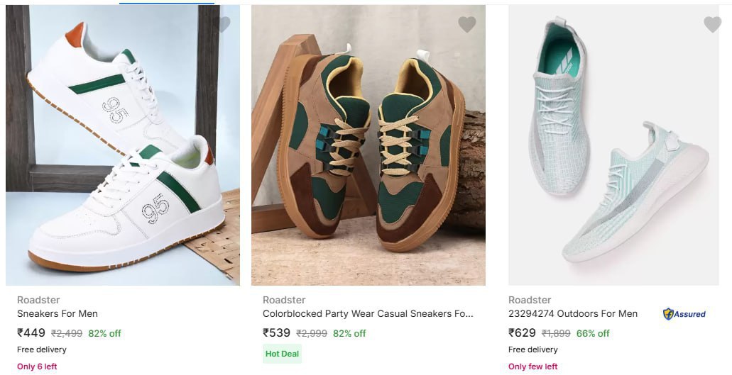 Roadster Men's Casual Shoes At Rs.449