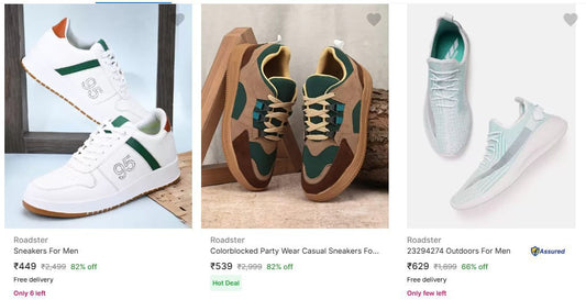 Roadster Men's Casual Shoes At Rs.449