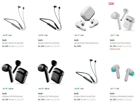 Myntra|boAt Neckband & Earbuds Start at ₹699.(01-12-24)