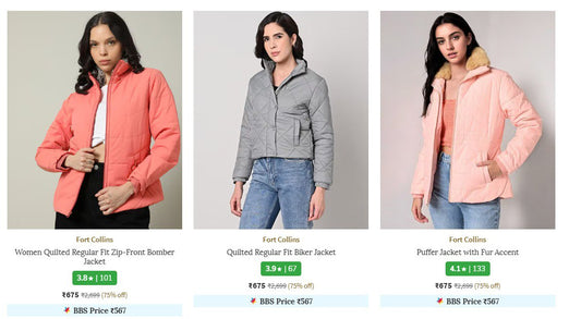 ๐ฅAJIO Loot : Upto 80% Off On Fort Collins Jackets (05-12-24)