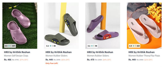 Myntra Loot : Upto 90% Off On HRX Footwear. (05-12-24)