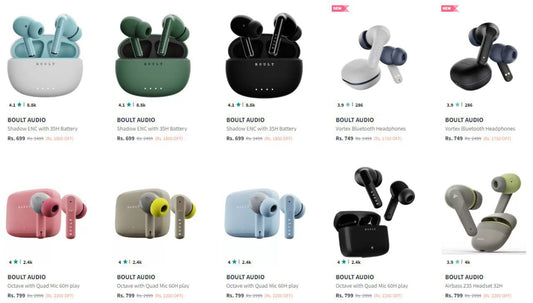 Boult Earbuds Starts From ₹699  (06-12-24)