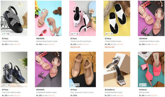 Upto 90% off On Branded Heels (06-12-24)