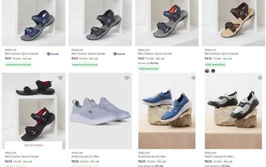 Wildcraft Men's Footwear Starts @ 417. (07-12-24)