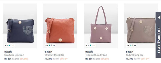 `Myntra : Upto 89% Off Baggit Handbags & Wallets. (07-12-24)