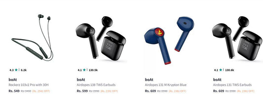 Myntra Loot : boAt Neckband & Earbuds Starts @549. (07-12-24)