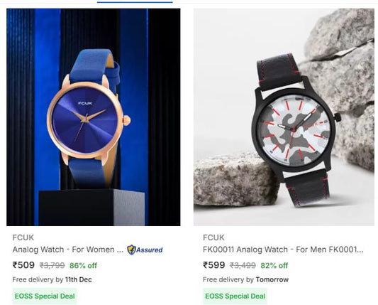 Upto 88% Off On FCUK Watches.(07-12-24)
