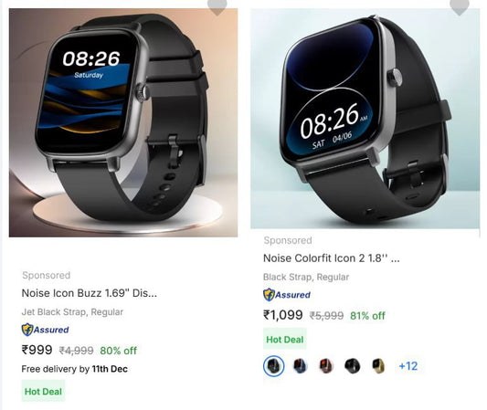 Noise Smart Watches upto 86% Off starting @999 (09-12-24)