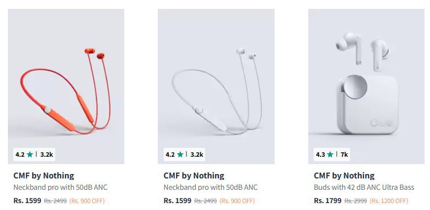 Myntra Loot : CMF Earphones from 1599 (12-12-24)