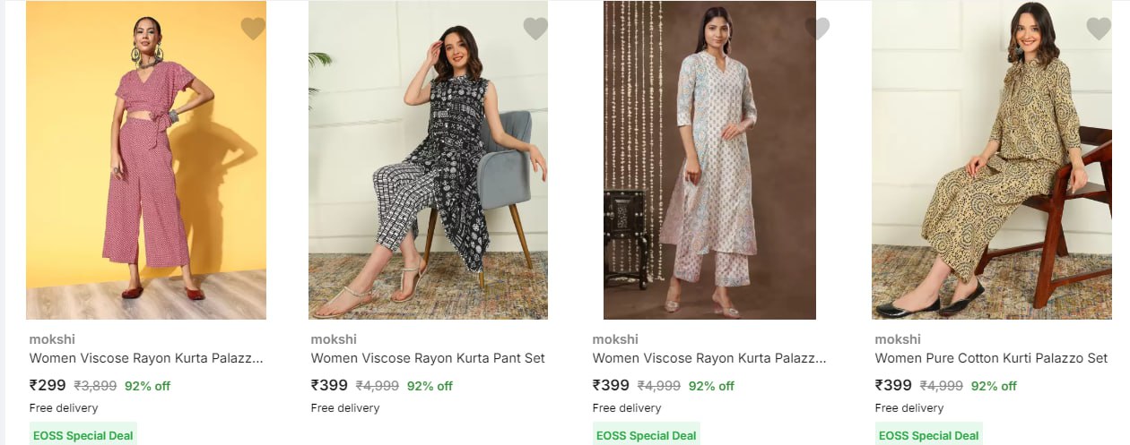 Women Kurta Pant Set From ₹299 (12-12-24)