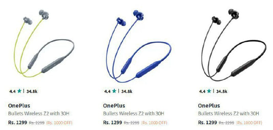 🔥🔥Myntra | OnePlus earphones from Rs. 1299 +  Extra 10% Off (17-12-24)