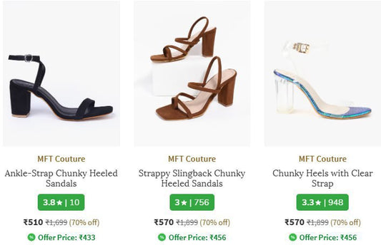 AJIO : Upto 70% Off On Women Footwears Starts @510 (17-12-24)