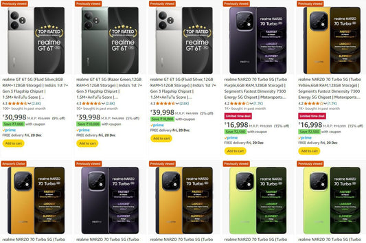 Upto Rs.10,000 Off Coupon On Realme Mobile. (18-12-24)