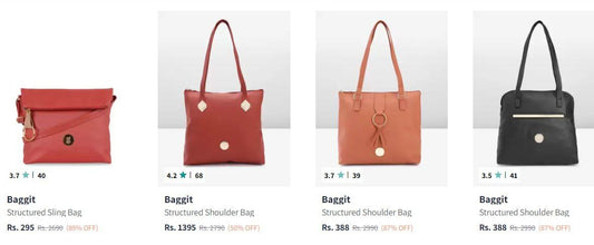 Upto 89% Off Baggit Women's Handbags & Wallets. (29-12-24)