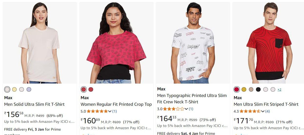 Upto 80% Off On MAX Clothing. (29-12-24)