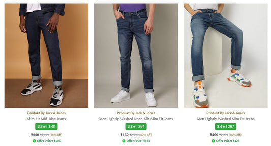 AJIO Loot : 80% Off On Jack & Jones Clothing. (30-12-24)