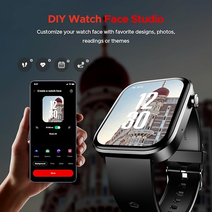 boAt Storm Call 3 w/Turn-by-Turn Navigation, 1.83" (4.6 cm) HD Display