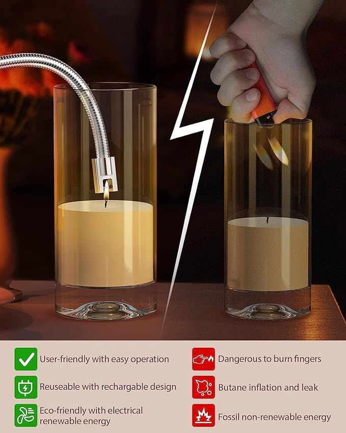 #1 USB Lighter 360deg Flexible Neck Arc Lighter