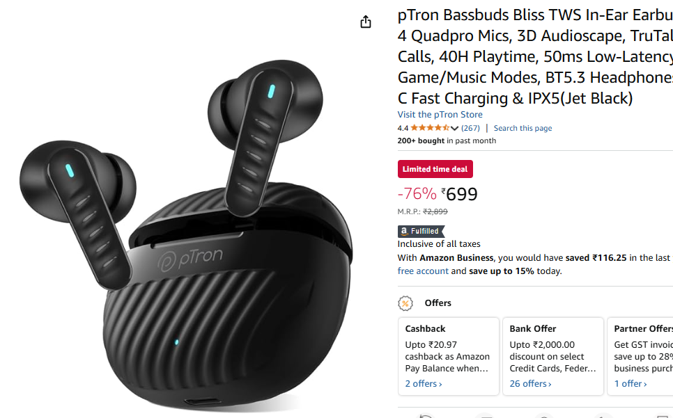 Best TWS Earbuds Under ₹1000