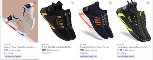 BRUTON : Men's Running Shoe Starts at 199