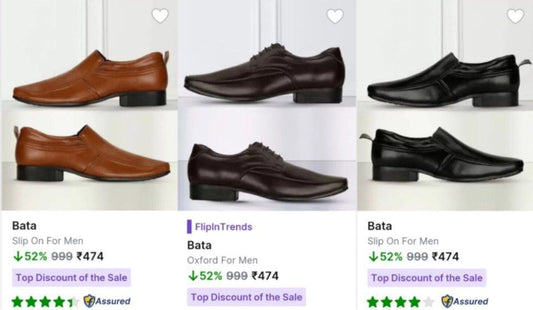 🔥Bata Formal Shoe Starts at ₹474