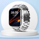 Noise Icon 3 1.91" Display with Bluetooth Calling, Metallic finish & Voice Assistant Smartwatch (Elite Silver Strap, Regular)