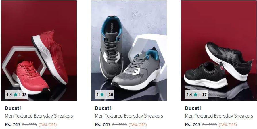 Myntra | Upto 78% Off On Ducati Men's Footwear. (17-12-24)