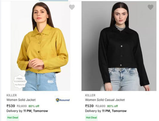 Killer Women's Jackets At Rs.539