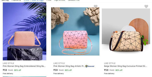 Like Style Sling Bags starts at Rs.59