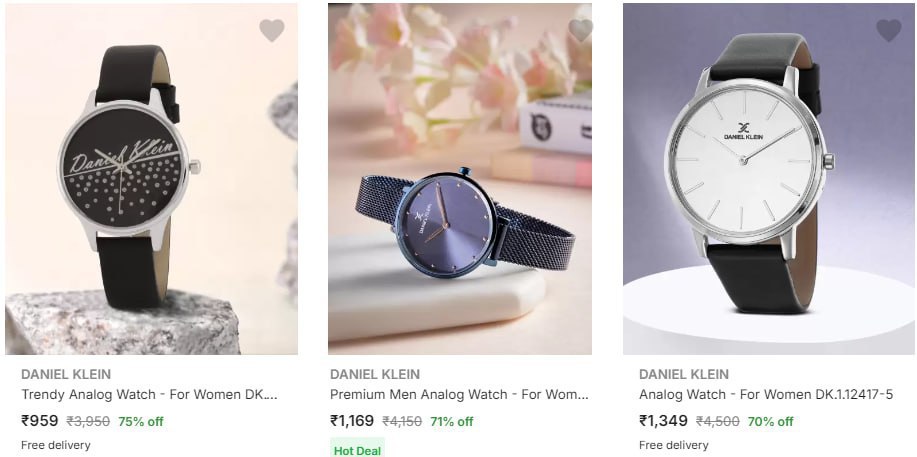 ❇️ Daniel Klein Wrist Watches FROM Rs959