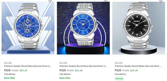 Flipkart | Upto 86% Off On Watches (19-11-24)