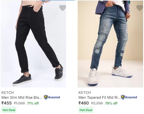 Ketch Men's Jeans Upto 79% Off