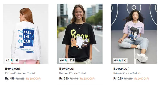 Myntra : Upto 84% Off On Bewakoof Clothing (27-11-24)