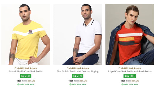 AJIO Loot : Flat 80% Off On Jack & Jones Clothing. (28-11-24)