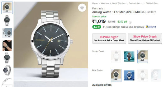 Fastrack Analog Watch - For Men At Rs.1,019 (28-11-24)