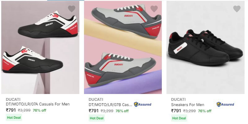 Ducati Mens Casual Shoes Flat 76% Off (28-11-24)