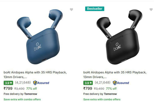 Flipkart  Boat True Wireless Starts From Rs.799 (01-12-24)