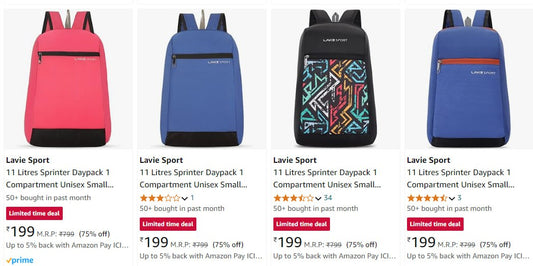 Lavie Daypacks at ₹199..Hurry Up Guys🏃‍➡️ Share with your Friends😍(01-12-24)