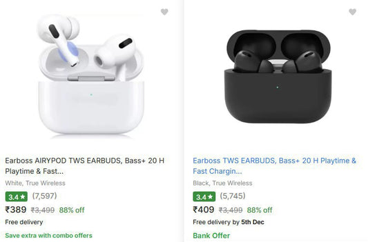 Wireless earbuds Top Brands upto 80% off From Rs.389 (01-12-24)