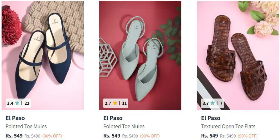 Myntra | Upto 90% Off On Women Footwear (01-12-24)