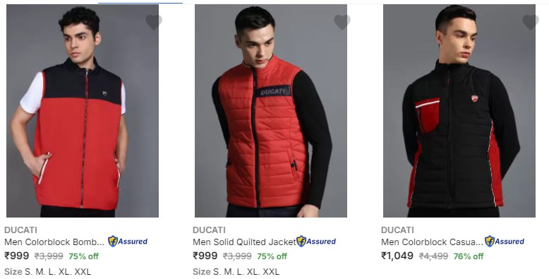 Ducati Men's Jackets Upto 76% Off (03-12-24)