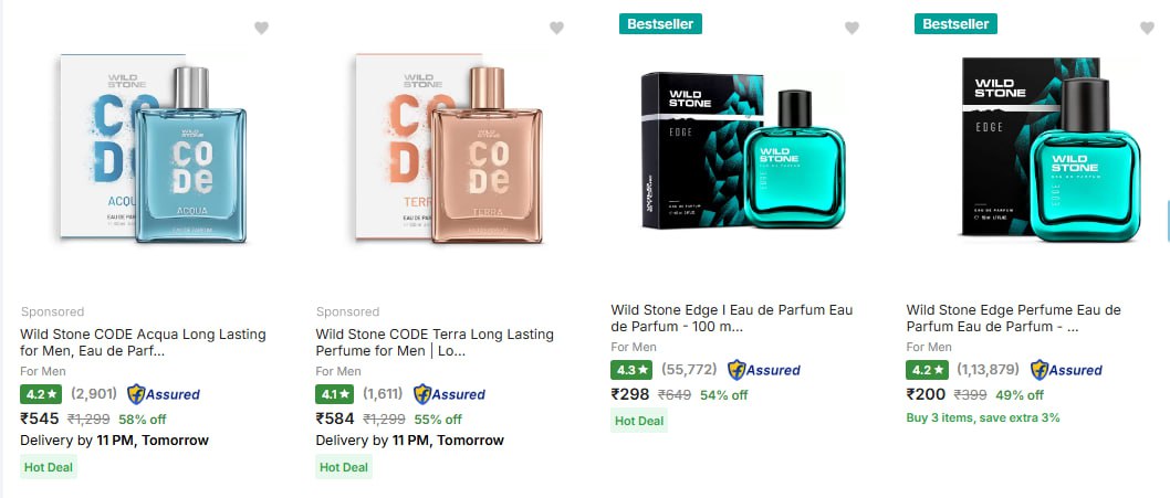 Wild Stone Eau De Parfum upto 78% Off (09-12-24)