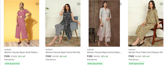 Women Kurta Pant Set From ₹299 (12-12-24)